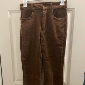 Brown Cords low waisted bell bottom